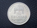 1868-as Vlt Pnz 20 krajcr rozetts utnveret - (1868 20 krajcr VP)
