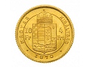 1870-es arany 4 forint / 10 frank rozetts utnveret - (1870 4 forint)
