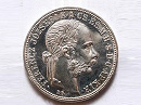 1890-es 1 forint rozetts utnveret Fiume cmer - (1890 1 forint)