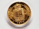 1870-es arany 4 forint / 10 frank U•P utnveret - (1870 4 forint)