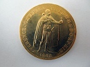 1908-as jelletlen Artex veret arany 100 korona