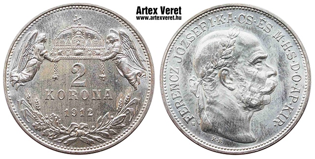 1912-es 2 korona - (1912 2 korona)